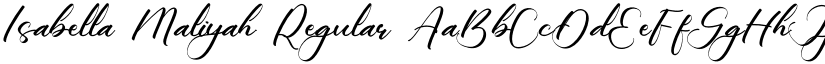 Isabella Maliyah font download
