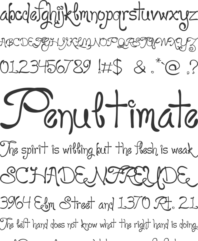 Loyal Fame font preview