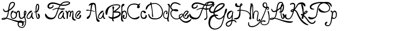 Loyal Fame font