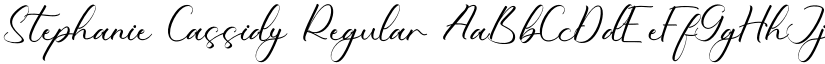 Stephanie Cassidy font download