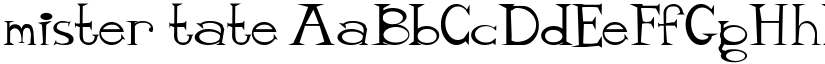 mister tate font
