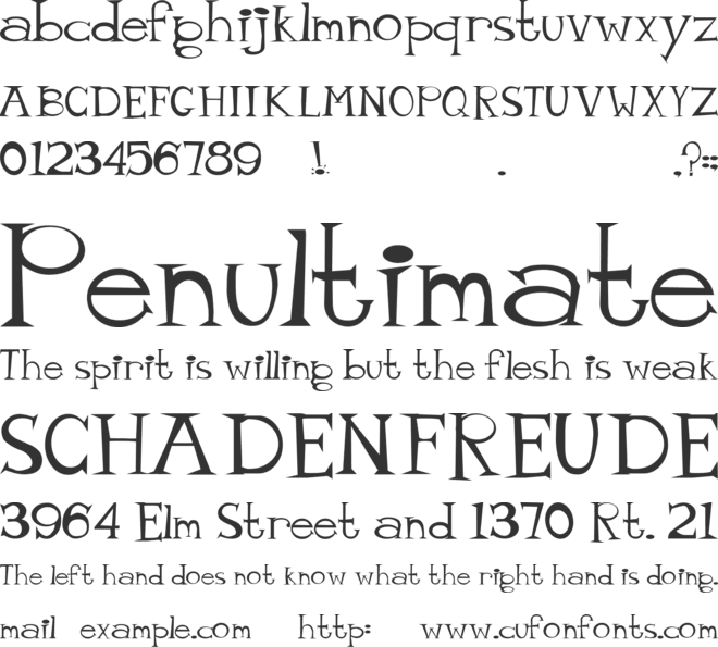 Mr. Larry Tate font preview