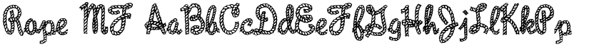 Rope MF font