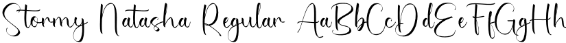 Stormy Natasha Regular font