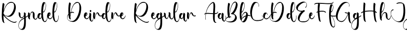Ryndel Deirdre Regular font