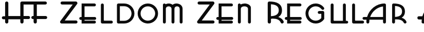 HFF Zeldom Zen Regular font