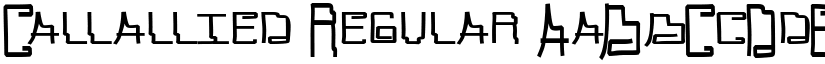 Callallied Regular font