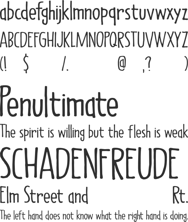 Lazy Morning DEMO font preview