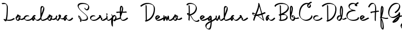 Localova Script - Demo Regular font