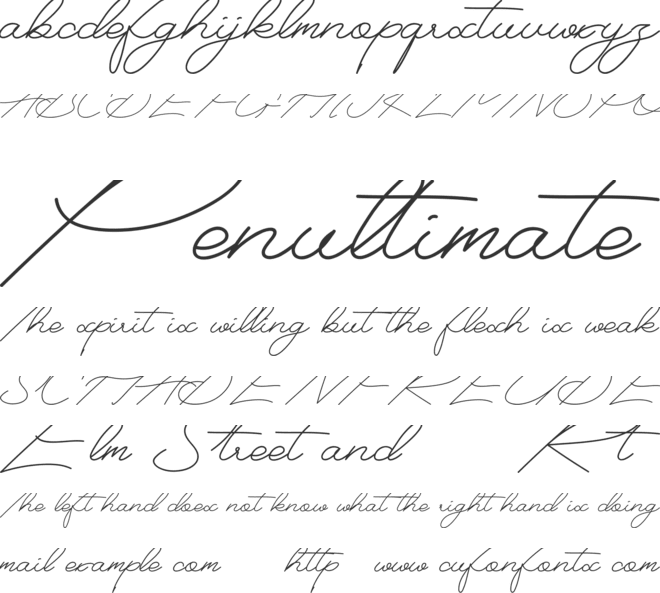 Hexioon Demo font preview