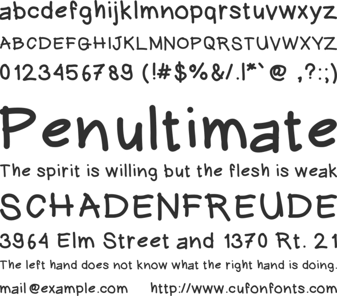 HeinWriting font preview