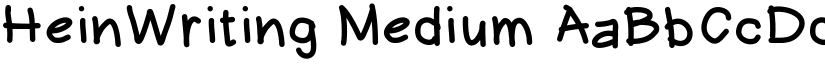 HeinWriting Medium font