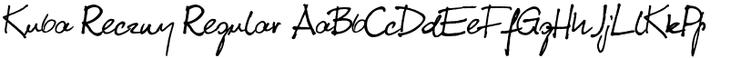 Kuba Reczny font download