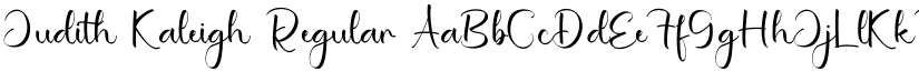 Judith Kaleigh Regular font
