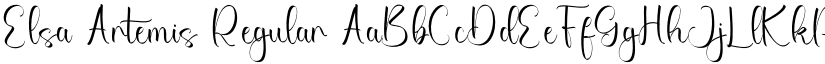Elsa Artemis Regular font