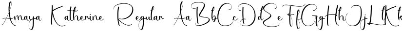 Amaya Katherine Regular font