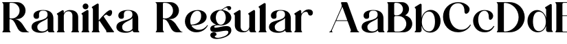 Ranika Regular font