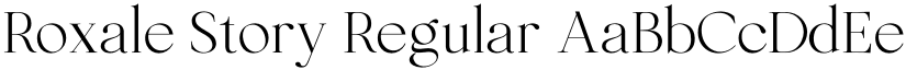 Roxale Story Regular font