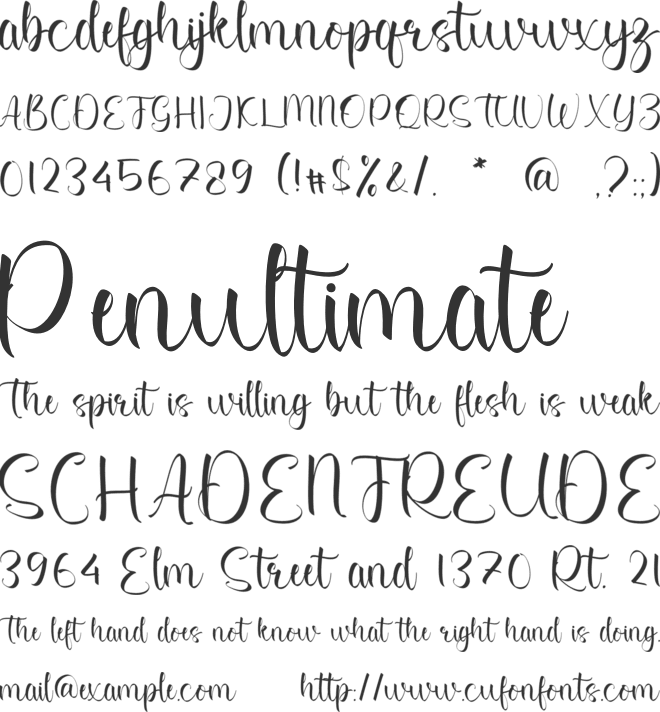 Syeva Kensley font preview