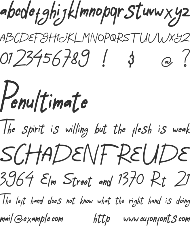 Roundwell font preview