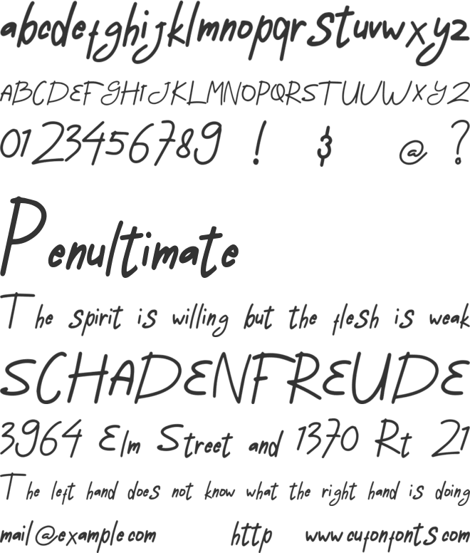 Roundwell font preview