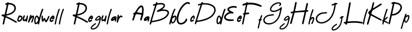 Roundwell Regular font
