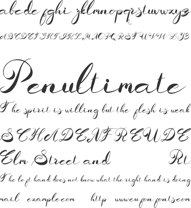 Lamella font preview