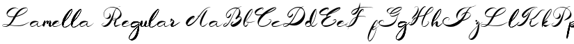 Lamella Regular font