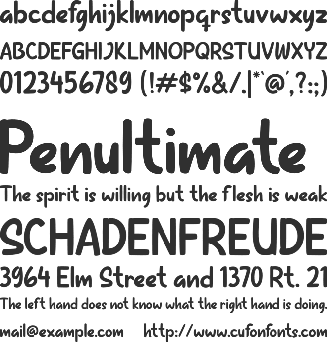 Jungle Kid font preview