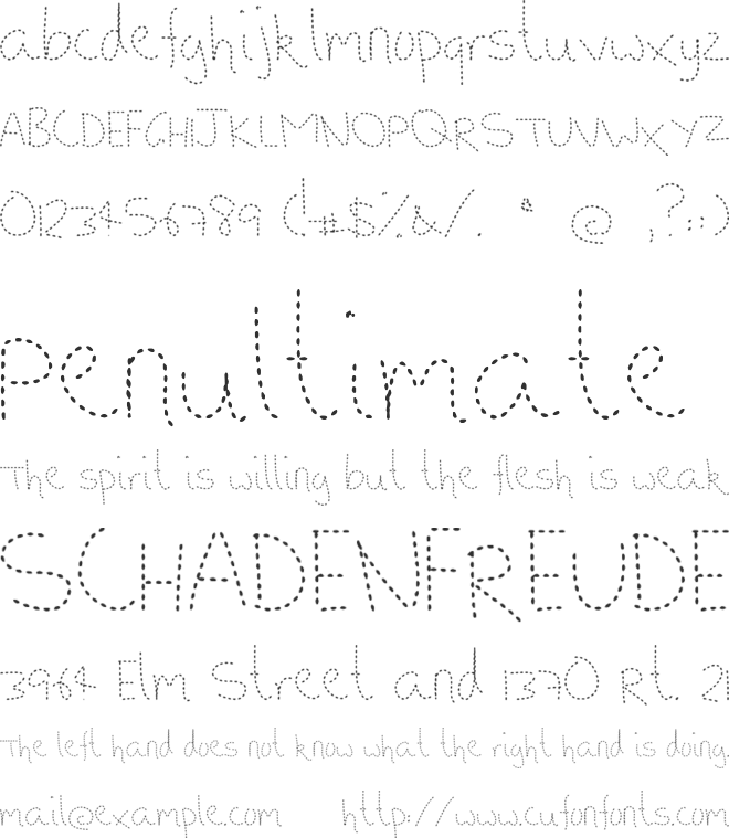 Behind Lines font preview
