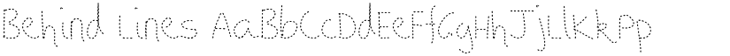 Behind Lines font download