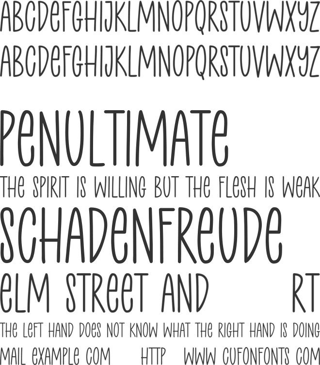 Courtside Demo font preview