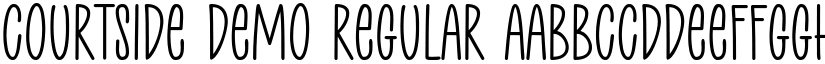 Courtside Demo font download