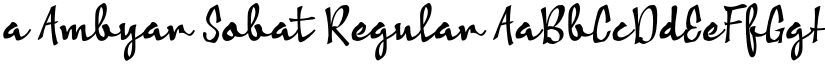 a Ambyar Sobat Regular font