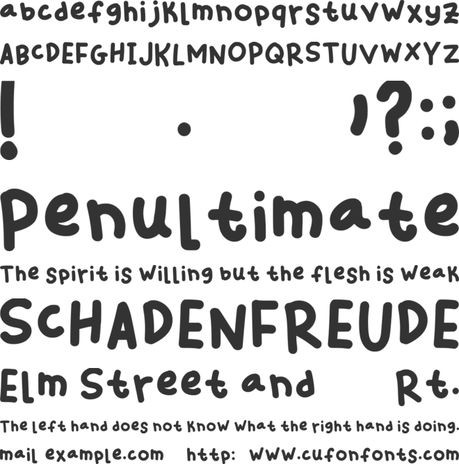 Zara Thustra font preview