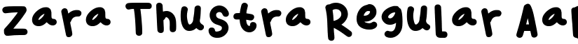 Zara Thustra Regular font
