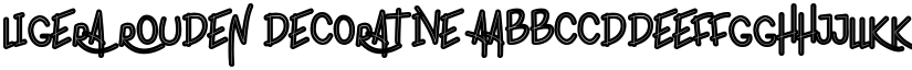 ligera rouden Decorative font