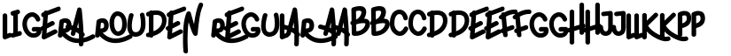 ligera rouden Regular font