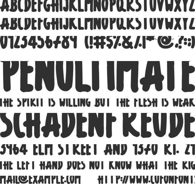 Marker Talls font preview