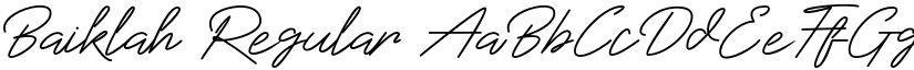 Baiklah font download