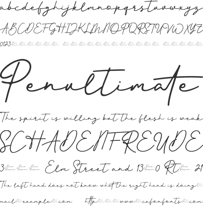 Better Signature font preview