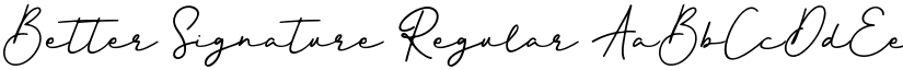 Better Signature Regular font