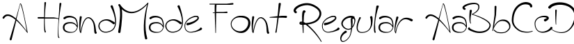 A HandMade Font Regular font