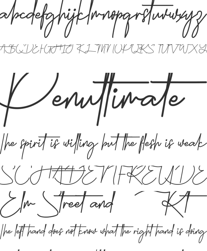 Holdsmith Demo font preview