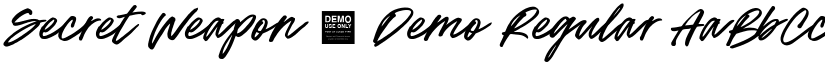 Secret Weapon - Demo Regular font