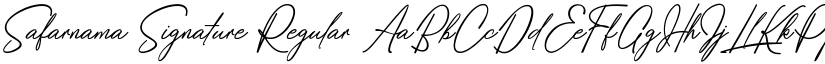 Safarnama Signature font download