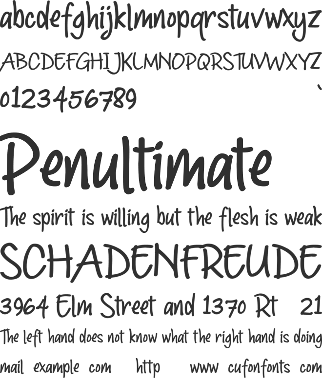 Goodmarker font preview