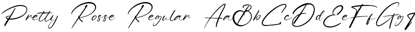 Pretty Rosse Regular font