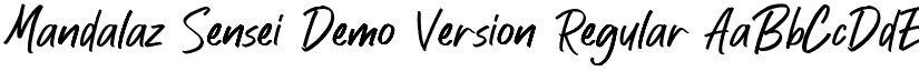 Mandalaz Sensei Demo Version Regular font