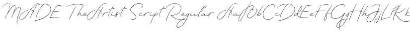 MADE TheArtist Script font download